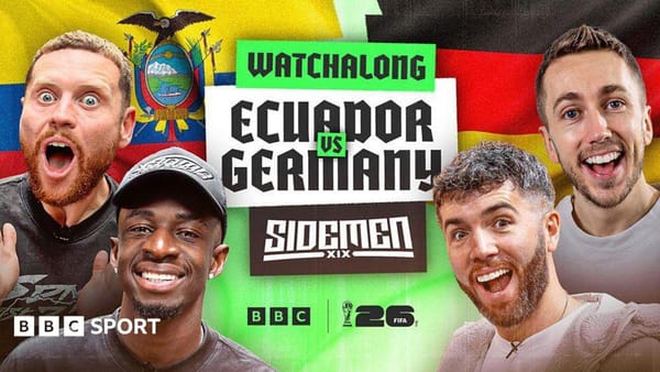 BBC dan Sidemen Gelar Watchalong Bersejarah Piala Dunia 2026