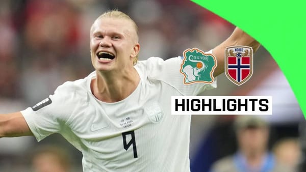 Haaland Cetak Gol Penentu, Norway Kalahkan Pantai Gading 2-1